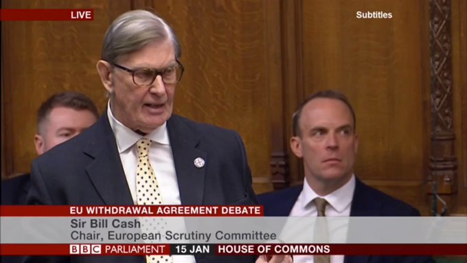 Sir William Cash: the withdrawal agreement will be consigned to the grave of history